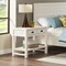 Alaterre Furniture Arden 2-Drawer Wood Nightstand with Open Shelf, Driftwood White ANAN0231 - alternate 4